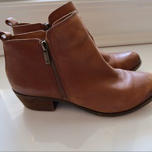 Lucky brown leather booties